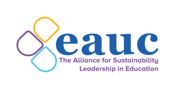 EAUC-logo EAUC logo with overlapping shapes and the text "The Alliance for Sustainability Leadership in Education."