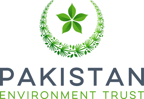 Pakistan (1) Logo of Pakistan Environment Trust with a green leaf and wreath design above the text.