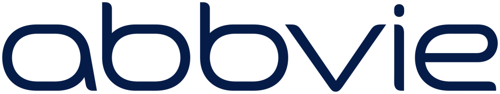 AbbVie The AbbVie logo in dark blue text on a transparent background.