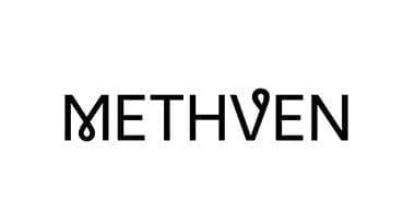 Methven Methven logo in black text with unique letter designs on a white background.