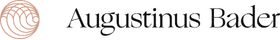 Augustinus Bader logo with stylized circular emblem and brand name in black text.