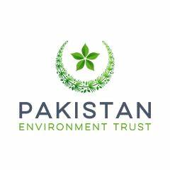 Pakistan Environment Trust Logo for Pakistan Environment Trust with green leaves and text on a white background.
