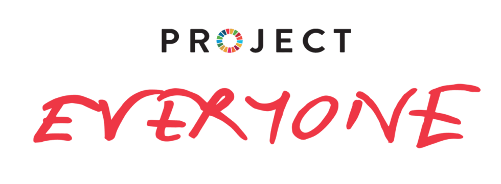 Project Everyone Logo with the words "Project Everyone" in bold and handwritten fonts.